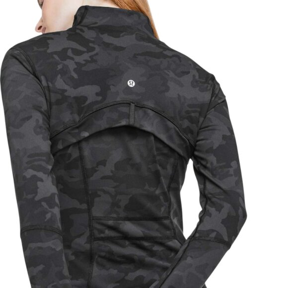 Lululemon Define Jacket 10 Incognito Camo Grey Black Full Zip Luon Fabric - Picture 8 of 11